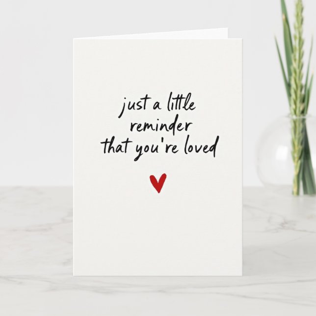 You Are Loved Reminder Card (Front)