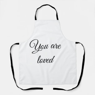 You are loved sun motivation quote mindful blessed apron