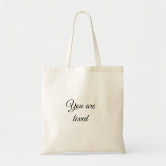 You are loved sun motivation quote mindful blessed tote bag