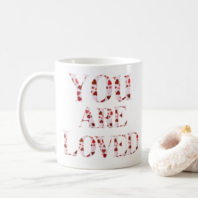 You are loved V2 Coffee Mug (With Donut)