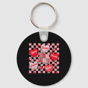 You Are Loved Worthy Enough Candy Heart Teacher Va Key Ring