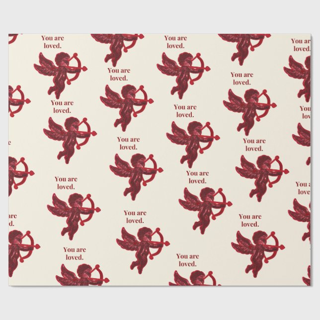 you are loved wrapping paper (Flat)
