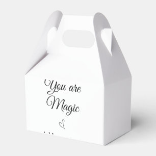 You are magic add your text image custom motivatio favour box