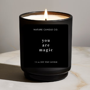 You Are Magic Minimalist Soy Candle  Square Sticker