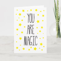 You are Magic Thank You Greeting card