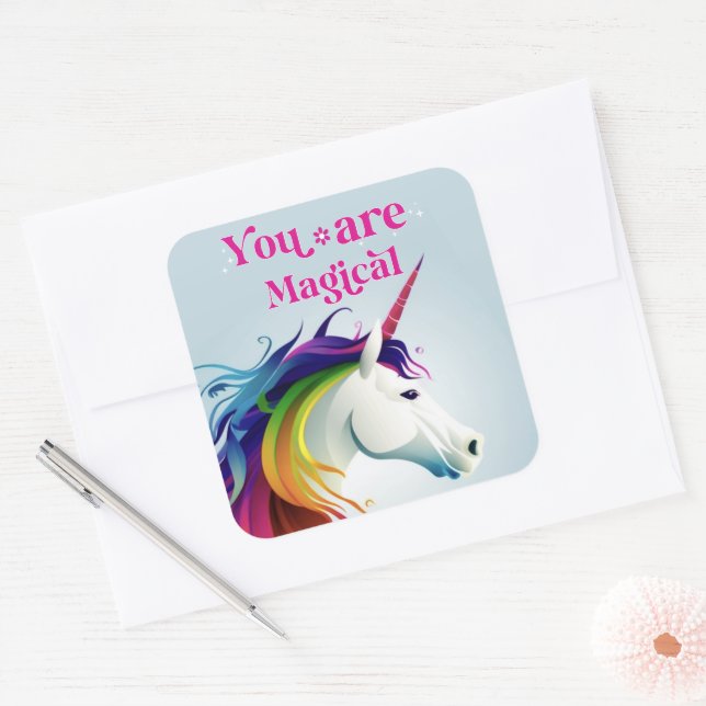 You are magical  square sticker (Envelope)