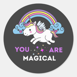 You Are Magical Unicorn Classic Round Sticker