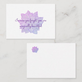 'You are magically beautiful': Floral Affirmation Card