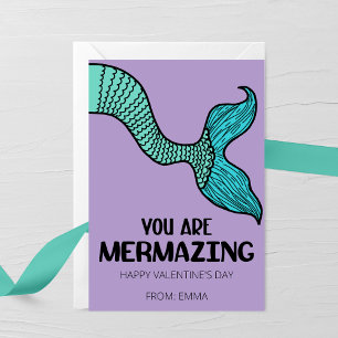 You Are Mermazing Valentine’s Day Card for Kids