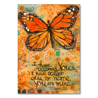 "You Are Mine" Isaiah Prayer Card with Butterfly