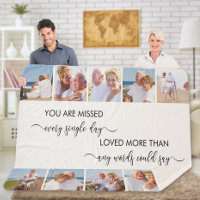 You are Missed 10 Photo Border White Remembrance