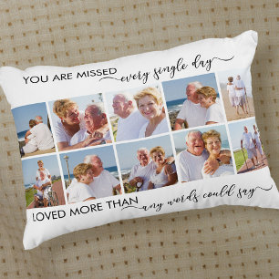 You are Missed 10 Picture Collage Remembrance Decorative Cushion
