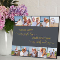 You are Missed Poem Grey Remembrance Multi Photo