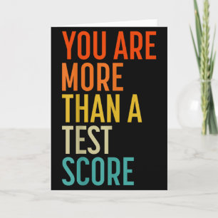 You Are More Than A Test Score Vintage Teacher Tes Card
