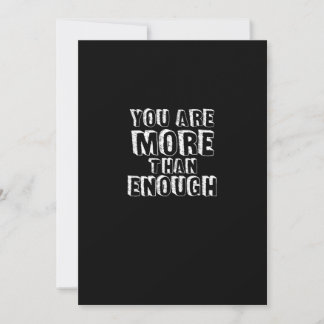 You Are More Than Enough Faith Based Self Love Des Holiday Card