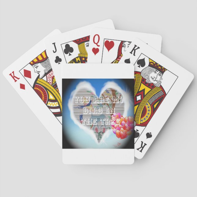 You Are My Bird in the Tree: Heartfelt Design Playing Cards (Back)