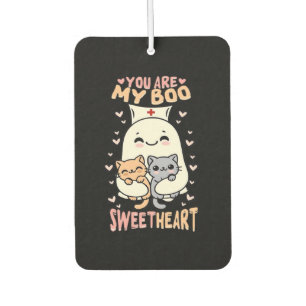 You are my boo Sweetheart Halloween cute ghost Nur Car Air Freshener