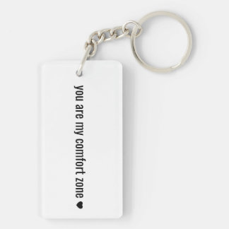 You Are My Comfort Zone Personalised Photo & text Key Ring