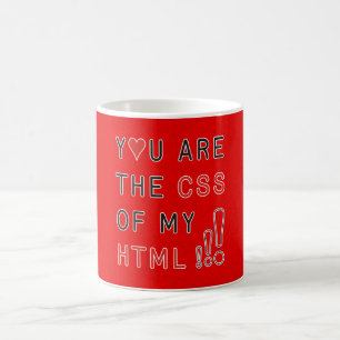 You Are My CSS - fire red splatter Coffee Mug