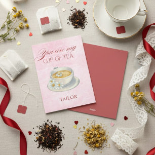 You Are My Cup Of Tea Funny Valentines Day Holiday Card