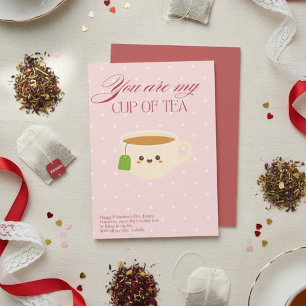 You Are My Cup Of Tea Funny Valentines Day Holiday Card