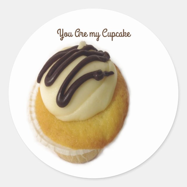 You Are My Cupcake  Classic Round Sticker (Front)