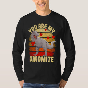 You Are My Dinomite Valentine's Day Dinosaur Rex T-Shirt