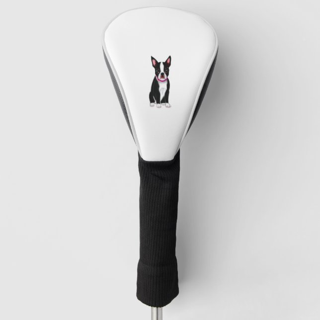 You are my everything boston terrier mind pet desi golf head cover (Front)