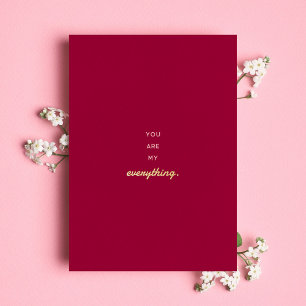 You Are My Everything Minimal Pink Love Valentine