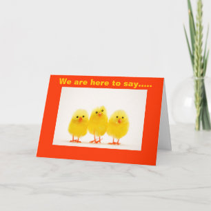 YOU ARE MY FAVORITE CHICK-HAPPY EASTER HOLIDAY CARD