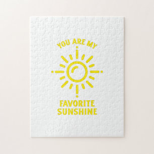 YOU ARE MY FAVORITE SUNSHINE JIGSAW PUZZLE
