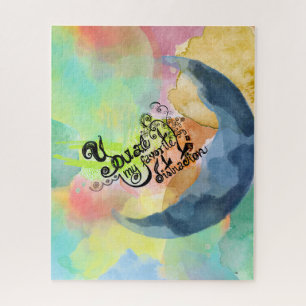 You are my favourite INK watercolor quote Jigsaw Puzzle