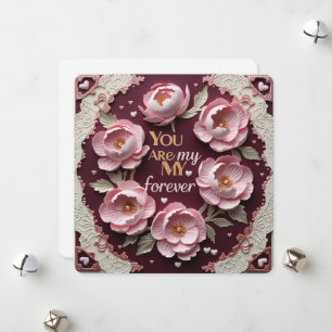 You are my forever valentine cards