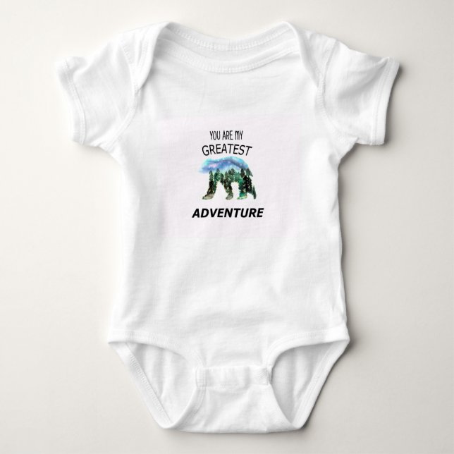 You Are My Greatest Adventure Baby Bodysuit (Front)