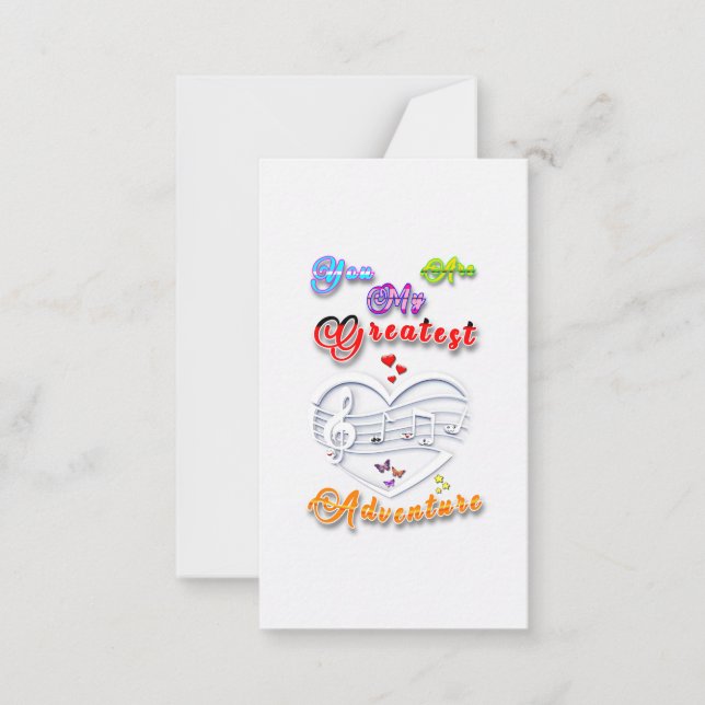 You Are My Greatest Adventure Card (Front)