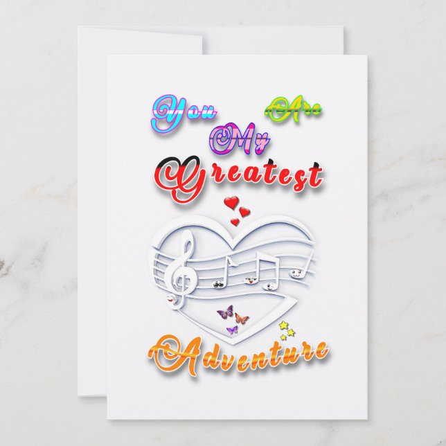 You Are My Greatest Adventure Card (Front)