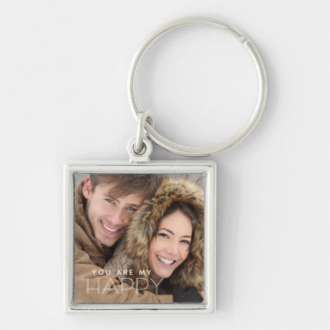 You Are My HAPPY Key Ring (Front)