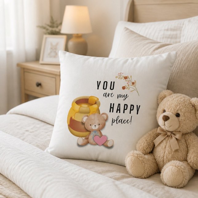 "You are my happy place!" Cushion (Creator Uploaded)
