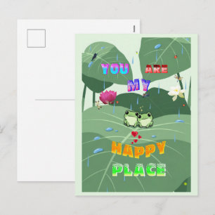 You Are My Happy Place Holiday Postcard