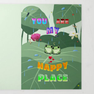 You Are My Happy Place Tri-Fold Holiday Card