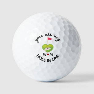 You Are My Hole in One Custom Initials Romantic Golf Balls