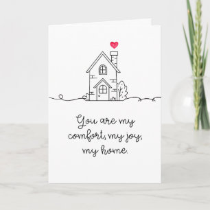 You Are My Home Folded Card