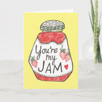 YOU ARE MY JAM Strawberry Illustration Custom Love