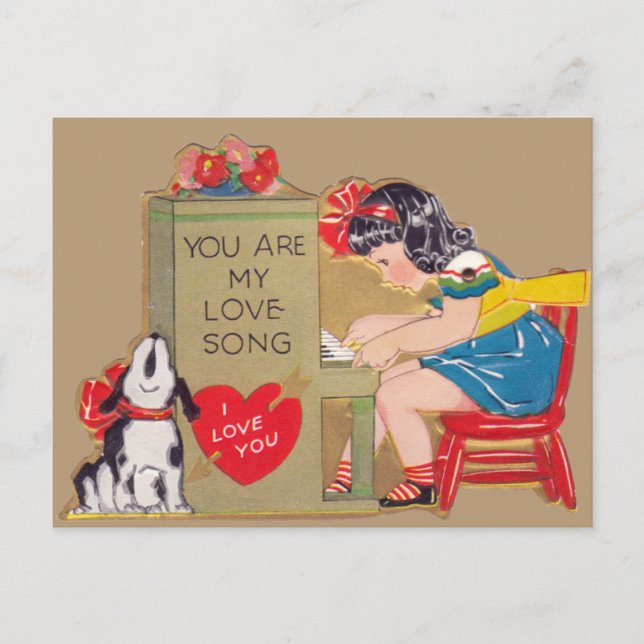 You are my Love Song Postcard (Front)