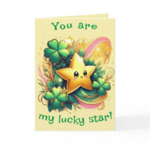 You Are My Lucky Star-St Patrick Day Holiday Card