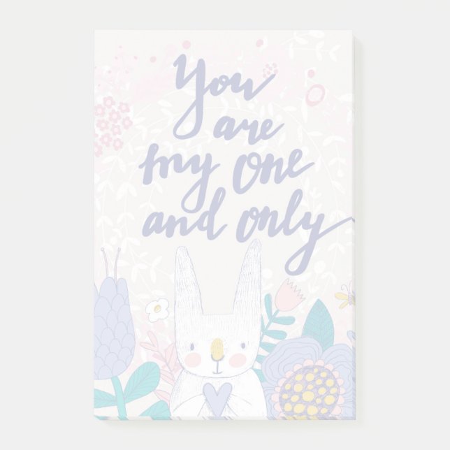You Are My One And Only Post-it Notes (Front)