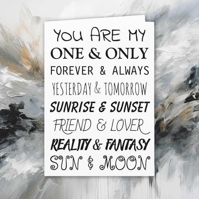 You are my One & Only | Romantic  Card (Creator Uploaded)