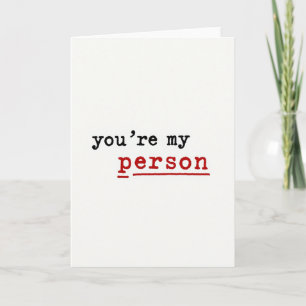 You Are My Person Best Friend Card