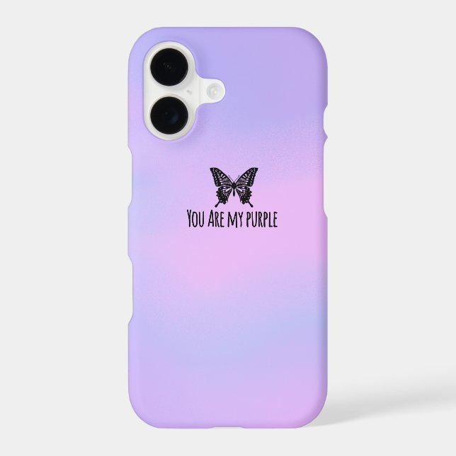 You are my Purple 💜 iPhone Case (Back)