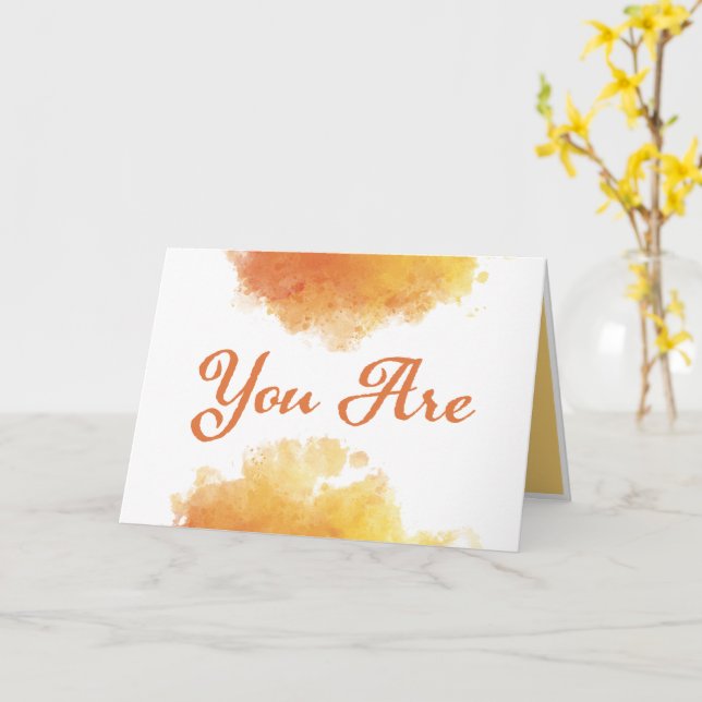 You Are My Safe Place  Card (Yellow Flower)